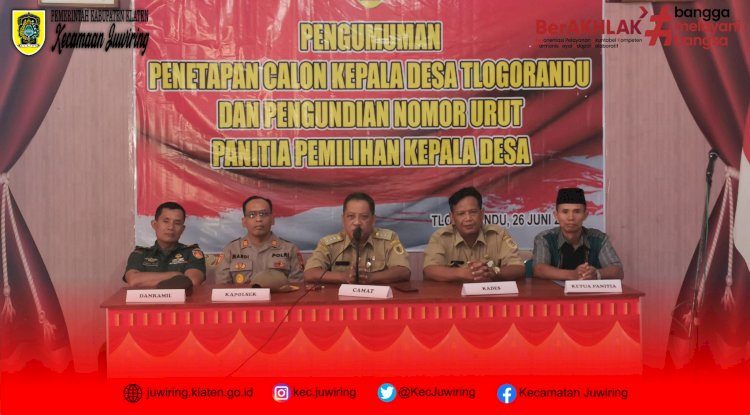 PENETAPAN BAKAL CALON MENJADI CALON KEPALA DESA PENGUNDIAN NOMOR URUT