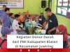 Kegiatan Donor Darah dari PMI Kabupaten Klaten
