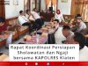 Rapat koordinasi persiapan Sholawatan dan Ngaji bersama KAPOLRES Klaten.