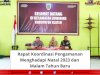 Rapat Koordinasi Pengamanan Menghadapi Natal 2023 dan  Malam Tahun Baru