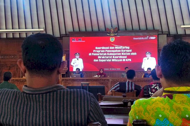 Cegah Korupsi, Pemkab Klaten Gelar Koordinasi Pencegahan Korupsi Bersama KPK