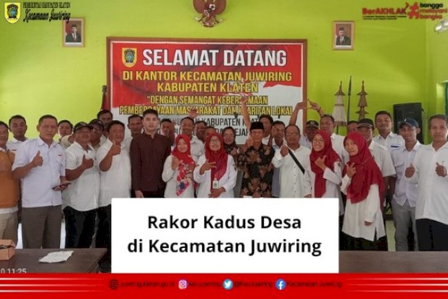 Rakor Kepala Dusun di Kecamatan Juwiring