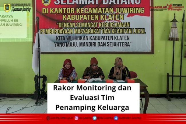 Rakor monitoring dan evaluasi evaluasi tim pendamping keluarga (TPK)