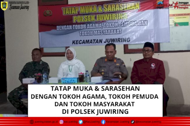 Tatap Muka & Sarasehan di Polsek Juwiring