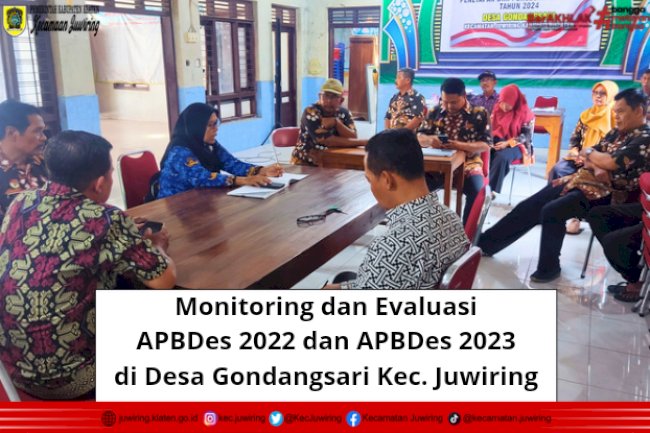 Monitoring dan Evaluasi APBDes 2022 dan APBDes 2023