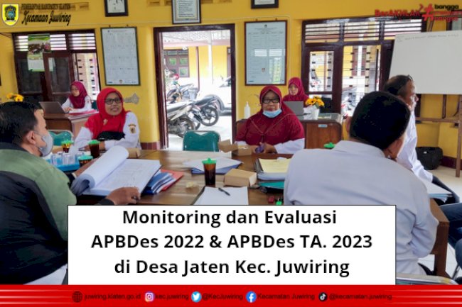 Monitoring dan Evaluasi APBDes 2022 dan APBDes TA. 2023