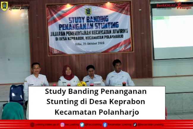 Study Banding Penanganan Stunting di Desa Keprabon Kecamatan Polanharjo