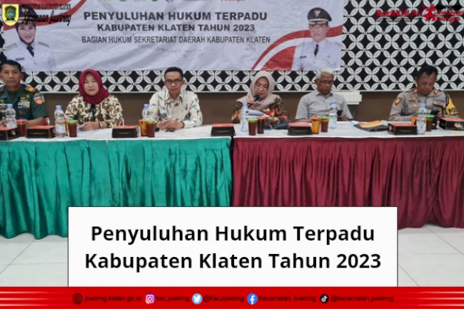 Penyuluhan Hukum Terpadu Kabupaten Klaten Tahun 2023 Bagian Hukum Setda Kabupaten Klaten.