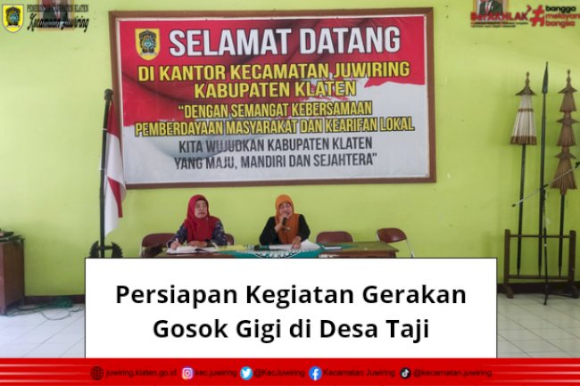 Persiapan Gerakan Gosok Gigi Bersama