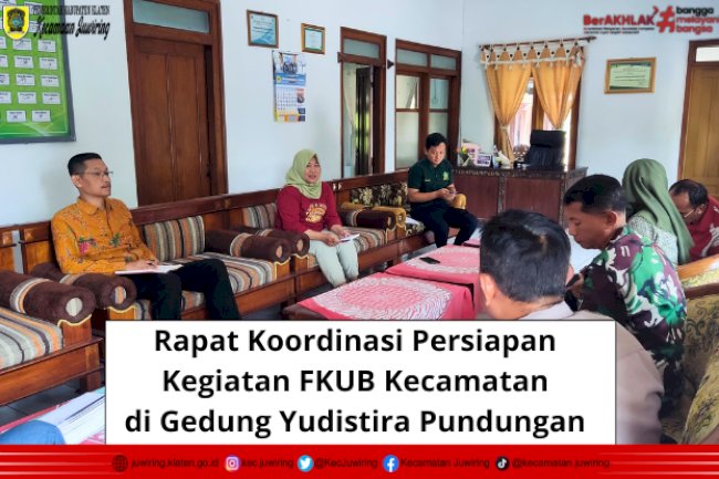 Rapat Koordinasi Persiapan Kegiatan FKUB Kecamatan
