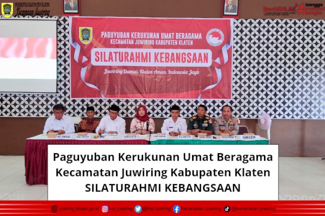 Paguyuban Kerukunan Umat Beragama Kecamatan Juwiring Kabupaten Klaten