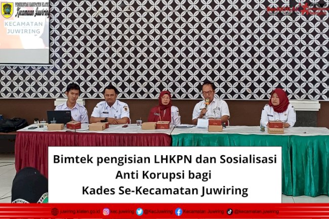KADES WAJIB LAPOR KEKAYAAN MELALUI E-LHKPN