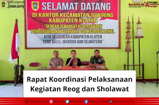 Rapat Koordinasi Pelaksanaan Kegiatan Reog dan Sholawat