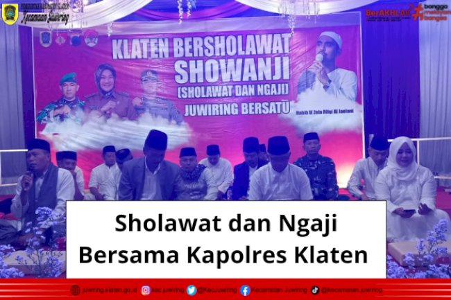 Sholawat dan Ngaji bersama Kapolres