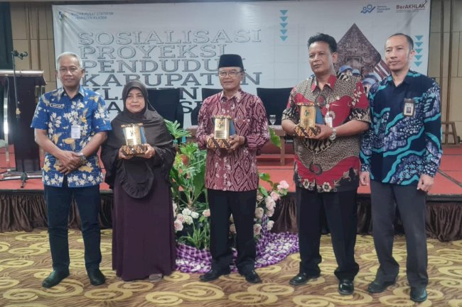 Award Responden Terbaik  Giat Sosialisasi Penduduk Kab.Klaten Hasil SP 2020.