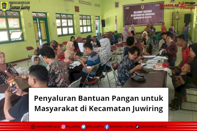 Penyaluran Bantuan Pangan untuk Masyarakat