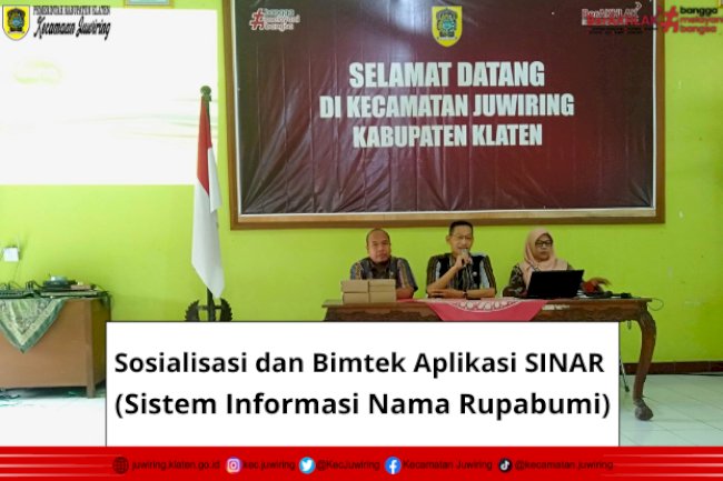 Sosialisasi dan Bimtek Aplikasi SINAR (Sistem Informasi Nama Rupabumi)