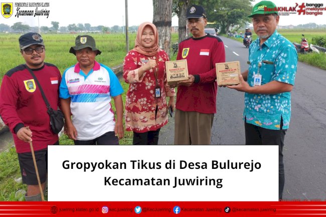 Gropyokan Tikus di Desa Bulurejo Kecamatan Juwiring.