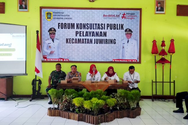 Forum Konsultasi Publik Pelayanan Kecamatan Juwiring