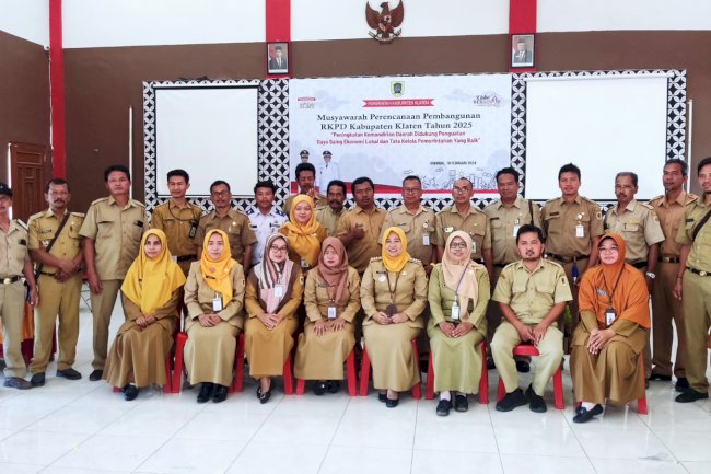 Musyarawarah Perencanaan Pembangunan RKPD Kabupaten Klaten Tahun 2025