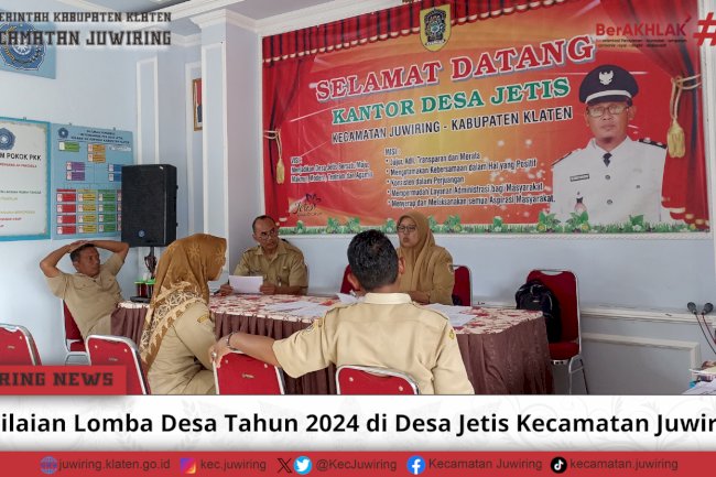 Penilaian Lomba Desa Tahun 2024 di Desa Jetis