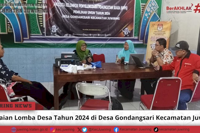 Penilaian Lomba Desa Tahun 2024 di Desa Gondangsari