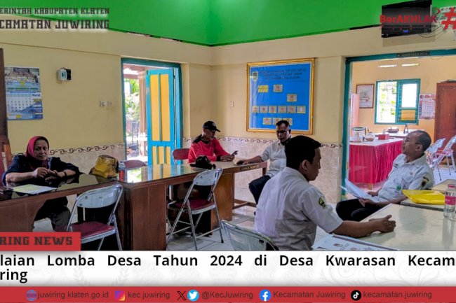 Penilaian Lomba Desa Tahun 2024 di Desa Kwarasan