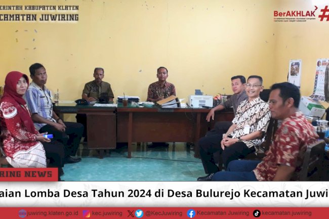 Penilaian Lomba Desa Tahun 2024 di Desa Bulurejo