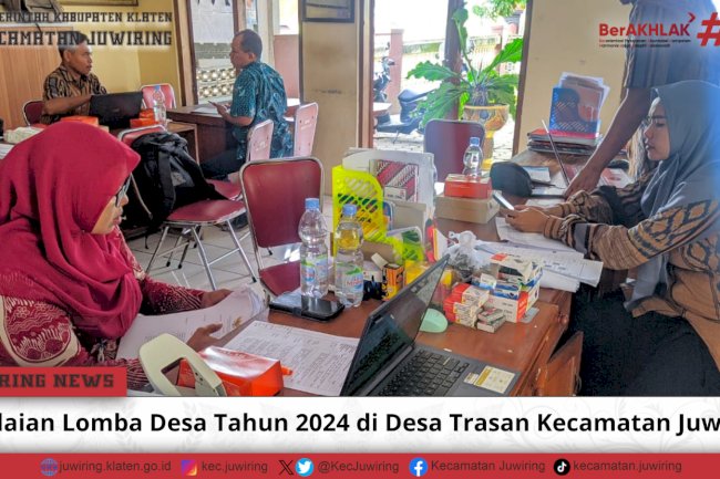 Penilaian Lomba Desa Tahun 2024 di Desa Trasan
