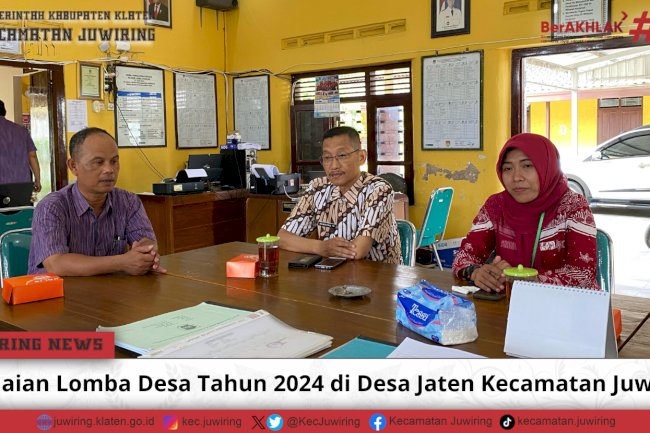 Penilaian Lomba Desa Tahun 2024 di Desa Jaten