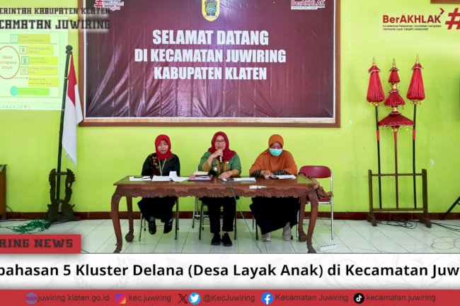 Pembahasan 5 Klaster Delana (Desa Layak Anak) di Kecamatan Juwiring