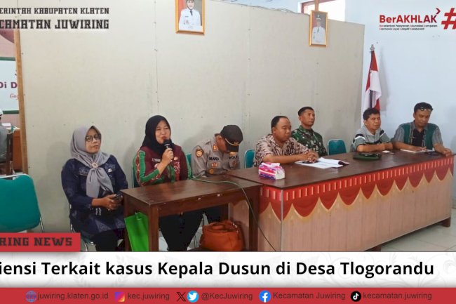 Audiensi Terkati kasus Kepala Dusun di Desa Tlogorandu