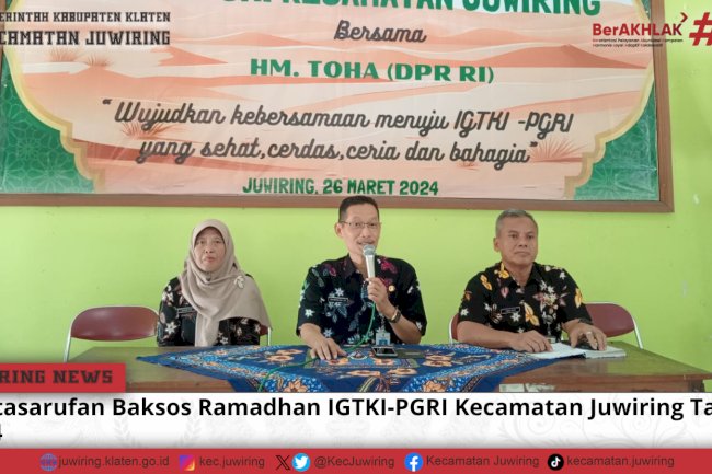 Pentasarufan Baksos Ramadhan IGTKI-PGRI Kecamatan Juwiring Tahun 2024