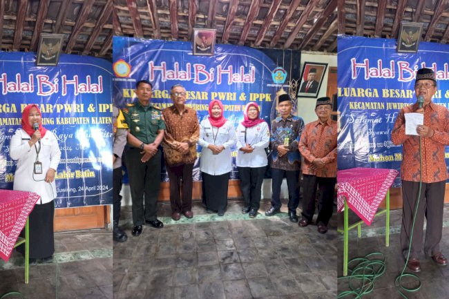 Halal Bi Halal Keluarga Besar PWRI & IPPK Kecamatan Juwiring Kabupaten Klaten