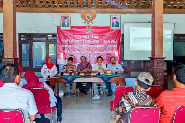 Sosialisasi Perda Kabupaten Klaten Nomot I Tahun 2023 Tentang Penyelenggaraan Perizinan Berusaha di Desa Gondangsari Kecamatan Juwiring