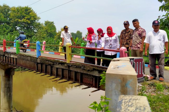 Pengecekan Jembatan yang berlokasi di Dukuh Padas Desa Gondangsari Kecamatan Juwiring