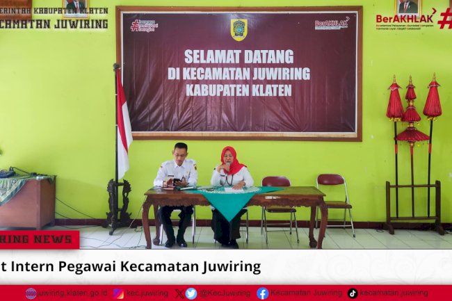 Rapat Intern Pegawai Kecamatan Juwiring