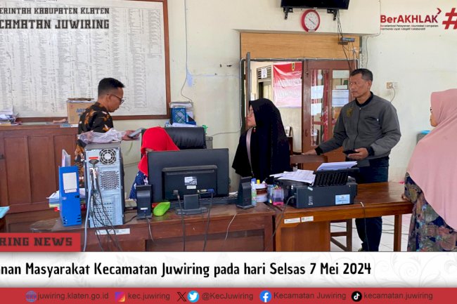 Pelayanan IKD dan Pelayananan Legaliasasi Umum di Kecamatan Juwiring