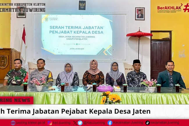 Serah Terima Jabatan Pejabat Kepala Desa Jaten