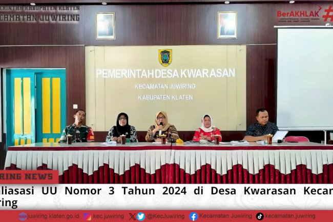 Sosialisasi UU Nomor 3 Tahun 2024