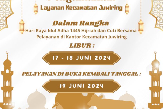 Libur Hari Raya Idul Adha 1445 Hijriah dan Cuti Bersama