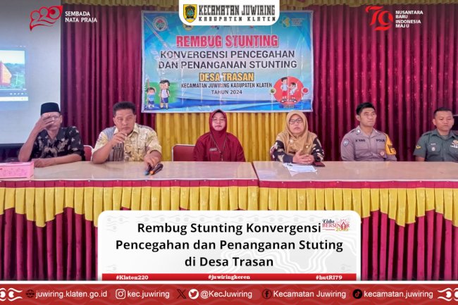 Rembug Stunting Konvergensi Pencegahan dan Penanganan Stuting di Desa Trasan
