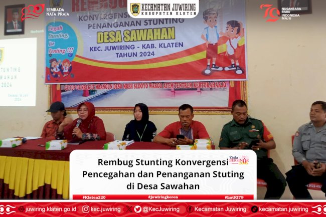 Rembug Stunting Konvergensi Pencegahan dan Penanganan Stuting di Desa Sawahan