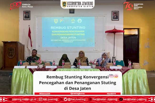 Rembug Stunting Konvergensi Pencegahan dan Penanganan Stuting di Desa Jaten