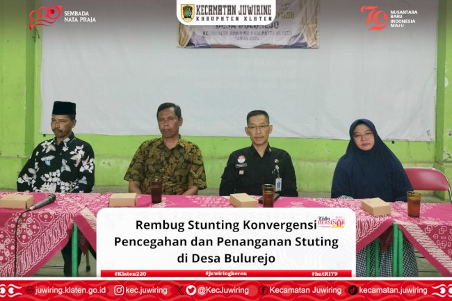 Rembug Stunting Konvergensi Pencegahan dan Penanganan Stuting di Desa Bulurejo