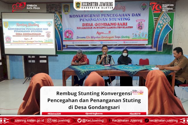 Rembug Stunting Konvergensi Pencegahan dan Penanganan Stuting di Desa Gondangsari