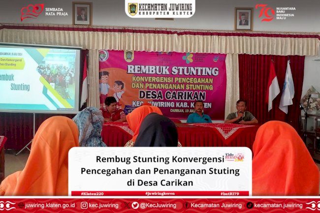 Rembug Stunting Konvergensi Pencegahan dan Penanganan Stuting di Desa Carikan