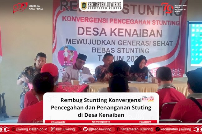 Rembug Stunting Konvergensi Pencegahan dan Penanganan Stuting di Desa Kenaiban