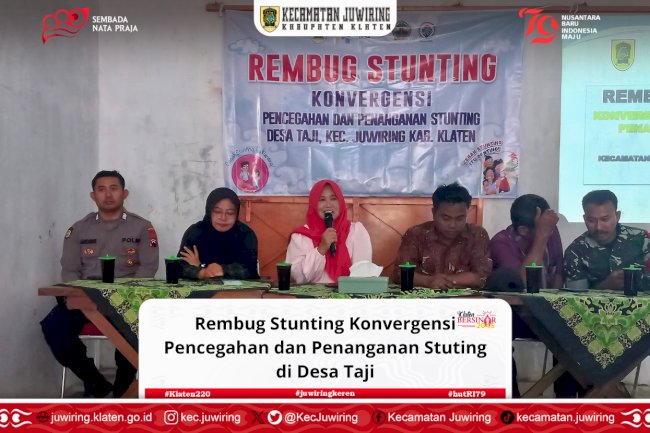 Rembug Stunting Konvergensi Pencegahan dan Penanganan Stuting di Desa Taji