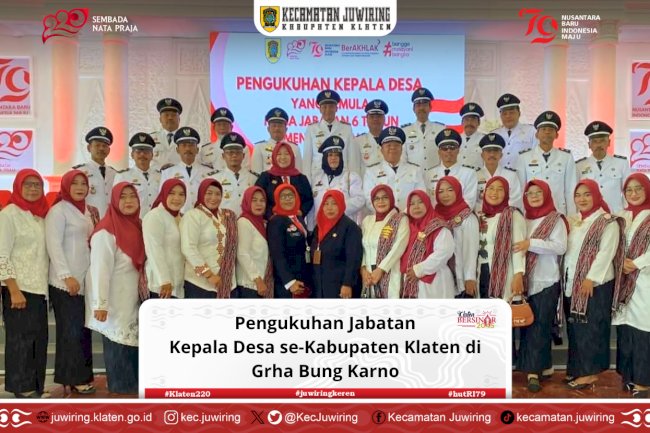 Upacara Pengukuhan Jabatan Kepala Desa se-Kabupaten Klaten